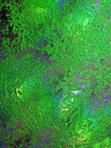 Абстрактное радужное разнообразие, фон из зеленого сплава, стекло — стоковое фото