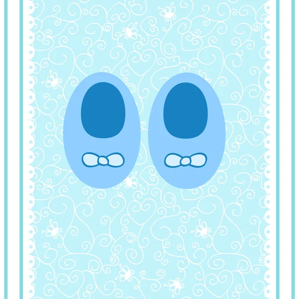 Baby’s bootee — Stock Vector