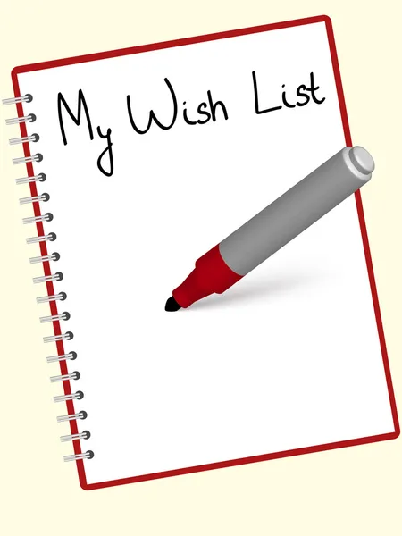 Liste de souhaits — Image vectorielle