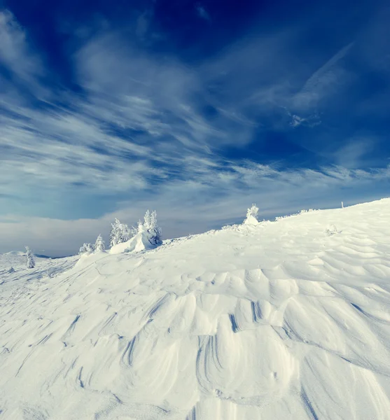 stock image Winter landscape in mountains