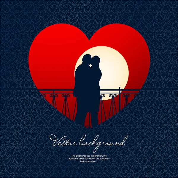 Abstract Red Background Valentine Day — Stock Vector