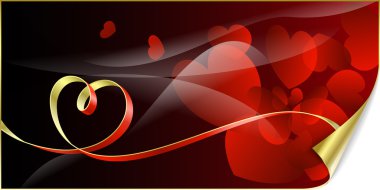 Abstract red background to the Valentine's day clipart