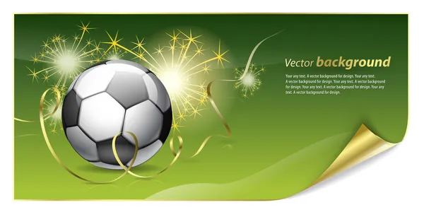 Fondo Abstracto Para Diseño Tema Fútbol — Vector de stock