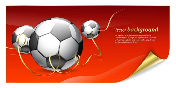 Abstrakt Bakgrund För Design Fotboll Tema — Stock vektor