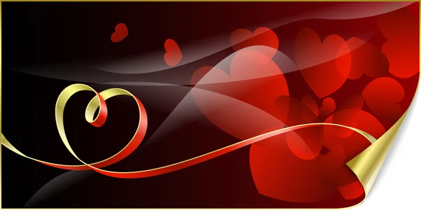 Fond Rouge Abstrait Saint Valentin — Image vectorielle