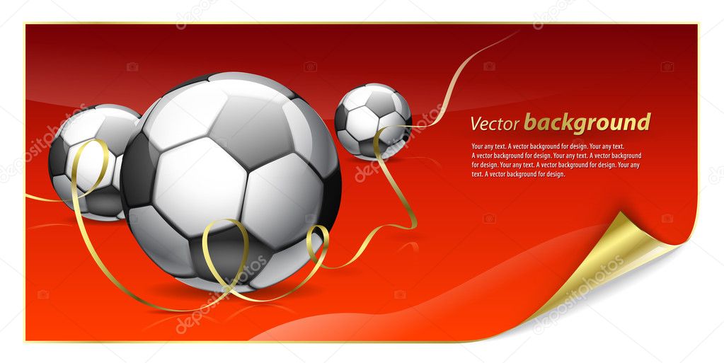 Abstract background for design on a football theme