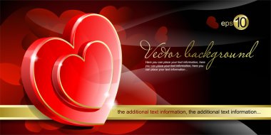 Abstract red background to the Valentine's day clipart