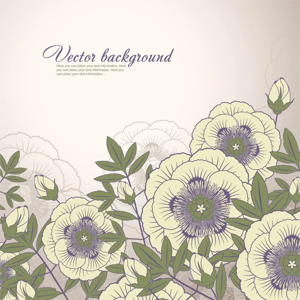Vector Floral Background Design — Stock Vector