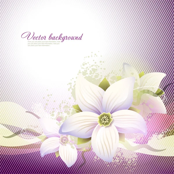 Vector Floral Background Design — Stock Vector