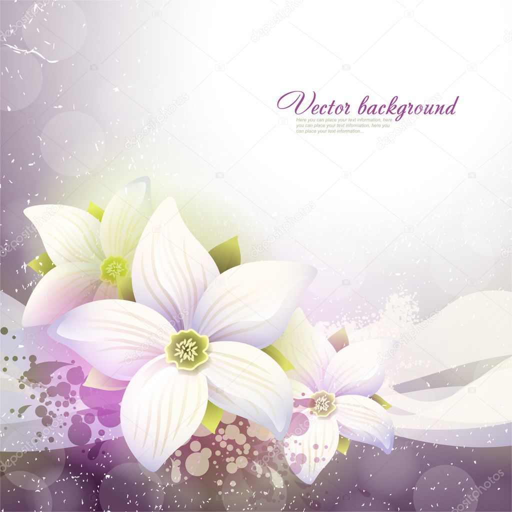 Vector Floral background for design