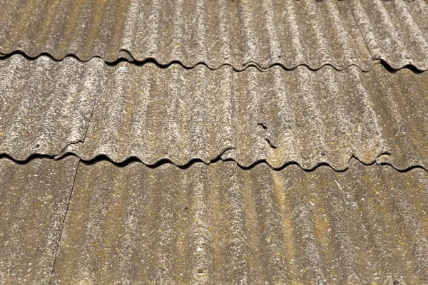 Closeup of a slated roof (as a background or texture) — Stock Photo, Image