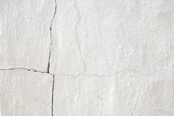 Old cracked white wall for background. — Stock Photo, Image