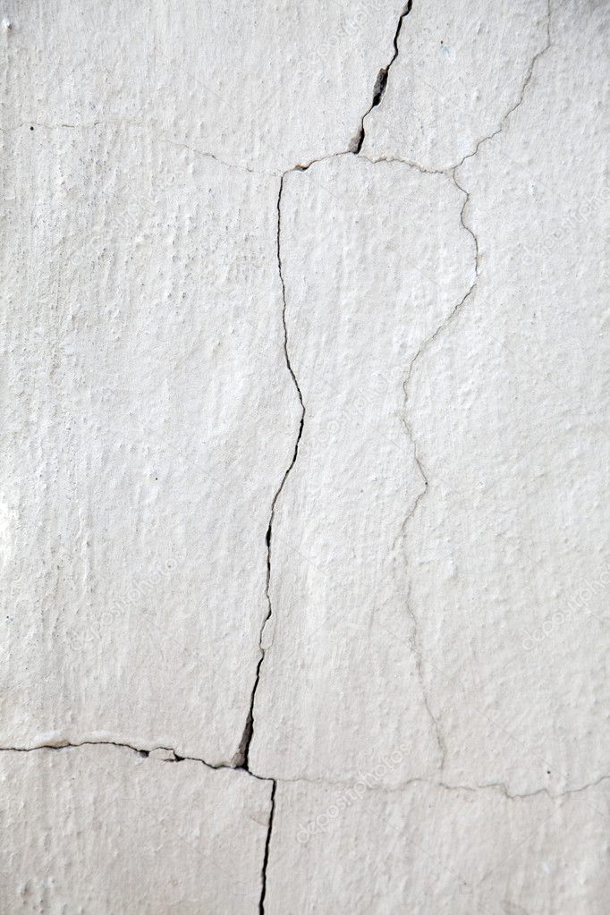 Old cracked white wall for background.