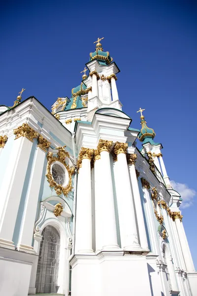 Schöne st. andrew kathedrale in kiev geschichte aufgenommen in ukrain — Stockfoto