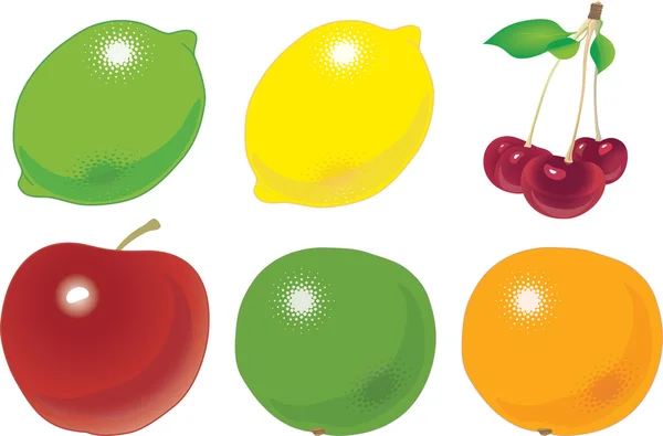 Διάφορα φρούτα — Διανυσματικό Αρχείο