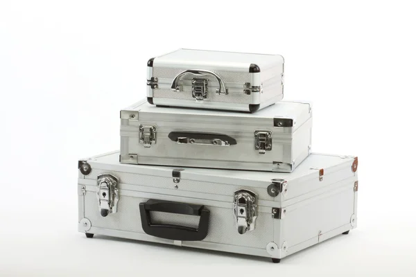 アルミニウム スーツケース — ストック写真