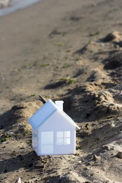 Dom na plaży — Zdjęcie stockowe