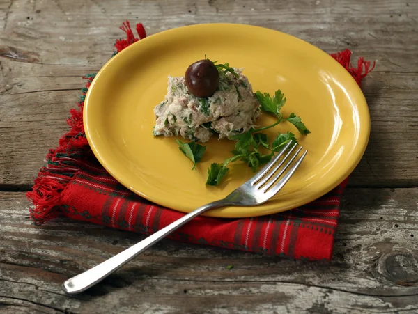 stock image Tuna cheese and parsley salad