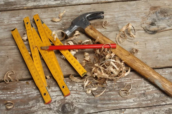 木匠的工具 — 图库照片