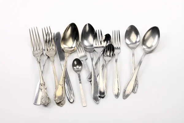 stock image Collection of different spoons, forks and knifes