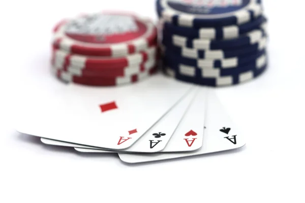 Jogar poker conceito . — Fotografia de Stock