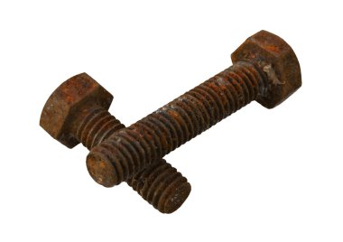 Rusty bolts clipart