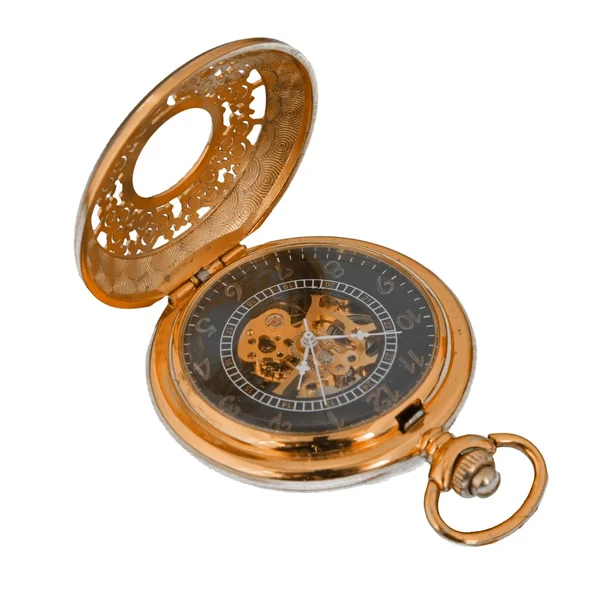 Relógio de bolso de ouro . Imagens De Bancos De Imagens