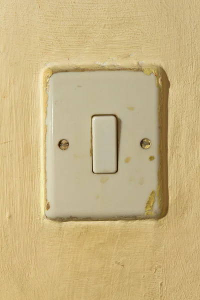 Işık düğmesi ile duvar — Stok fotoğraf