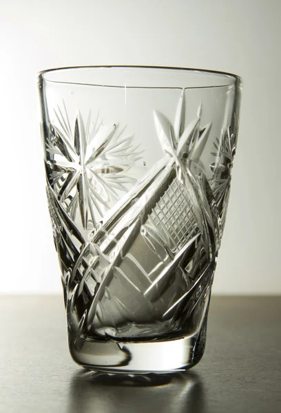 Béquer de vidro cristal — Fotografia de Stock