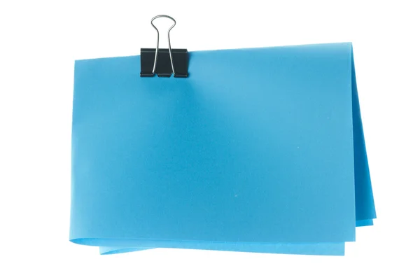 Blue folded paper — Stock Photo, Image