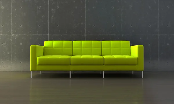 Πράσινο καναπέ — Φωτογραφία Αρχείου