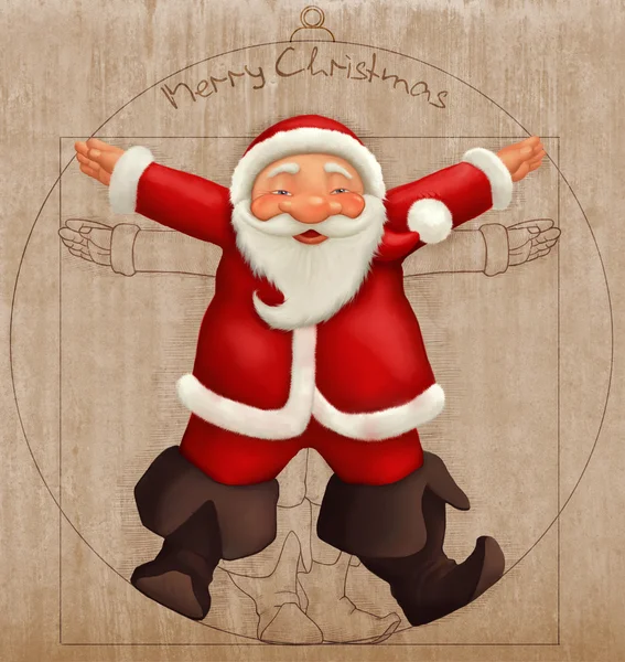 Vitruvian Santa Claus — Stock fotografie
