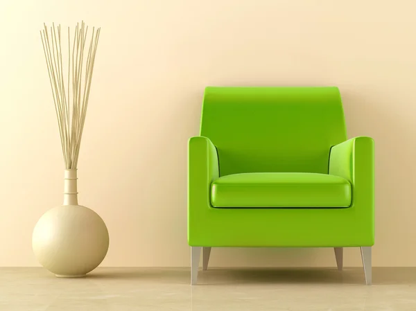 Зелений сидіння — стокове фото