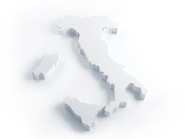 Beyaz threedimensional İtalya