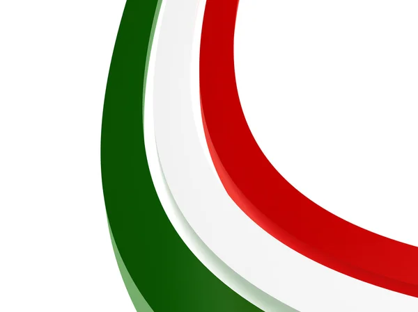 İtalya bayrağı çizgili — Stok fotoğraf