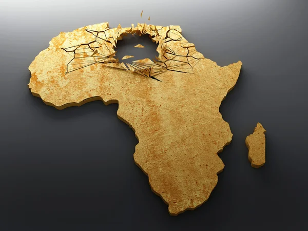 stock image Crisis exploded in Africa