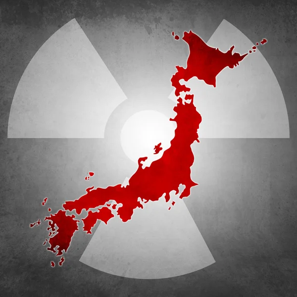 Japonia promieniotwórczości niebezpieczne — Zdjęcie stockowe