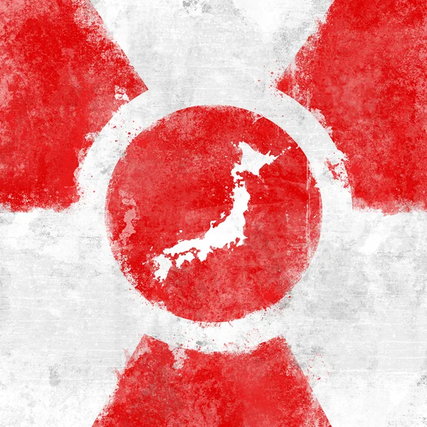 Japonia promieniotwórczości niebezpieczne — Zdjęcie stockowe