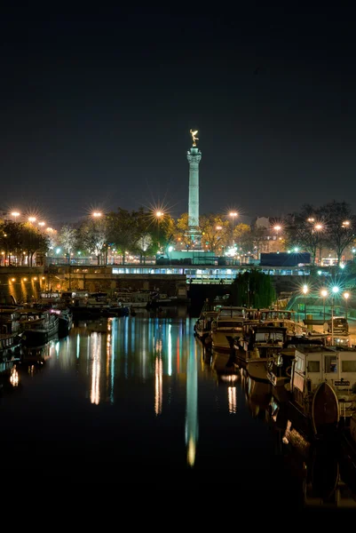 Bastille la nuit - Paris — Photo