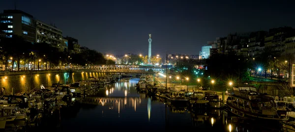 Bastille bei Nacht - Paris — Stockfoto
