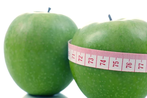 Μήλο Και Μετρητής Διατροφή — Φωτογραφία Αρχείου