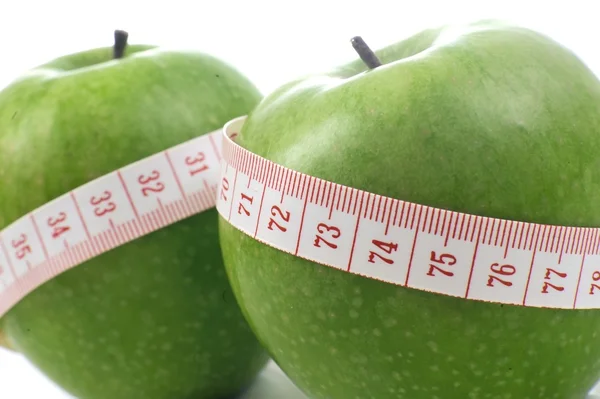 Apple Meter Diet — Stock Photo, Image