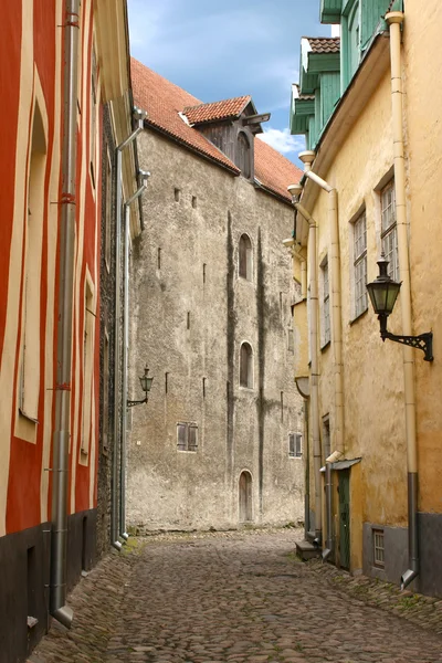 Mittelalterliche Straße von Tallinn — Stockfoto