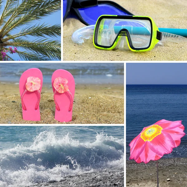 Resort collage5 - beach — Stockfoto