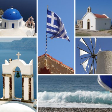 Greece collage clipart