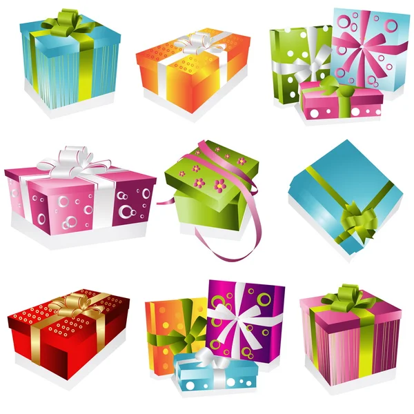 Different gifts illustration — Stock Vector