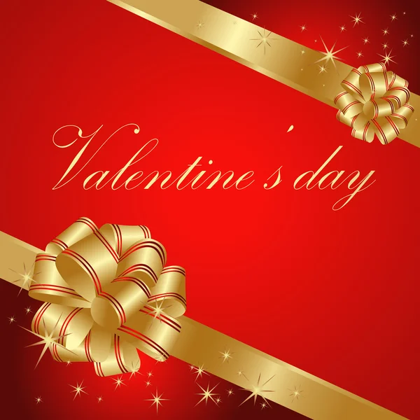 Carte Voeux Saint Valentin Rouge — Image vectorielle