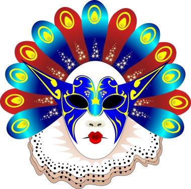 Carnival Mask Vector illustration clipart