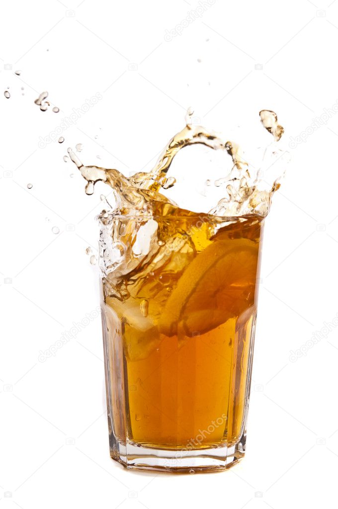 Ice Tea Splash Stock Photo by ©AlexNovoselski 4129946