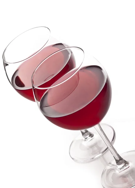 Rode wijn inschenken Stockfoto
